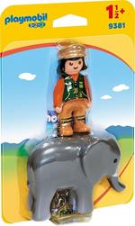 Playmobil 1. 2. 3 (9381). Custode Dello Zoo con Elefante 1. 2. 3