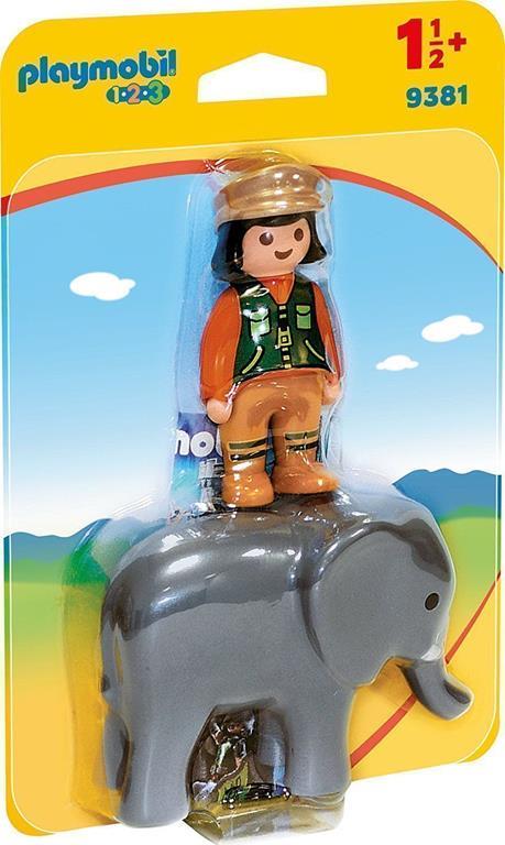 Playmobil 1. 2. 3 (9381). Custode Dello Zoo con Elefante 1. 2. 3 - 38