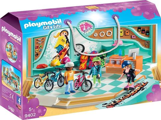 Playmobil 9402. Shopping Village. Negozio Di Skate E Biciclette - 18