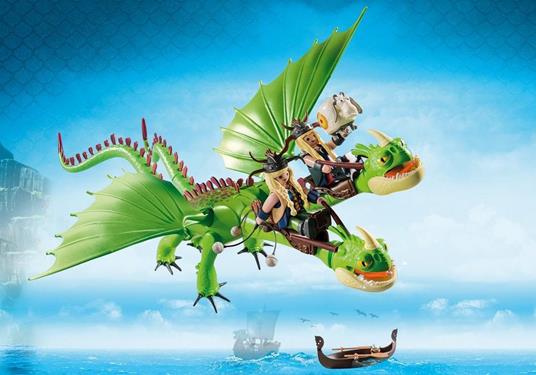 Playmobil Dragons (9458). Testabruta e Testaditufo con Vomito e Rutto - 4