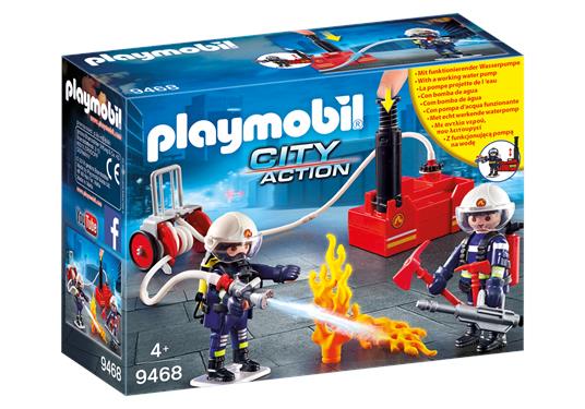 Playmobil 9468 Squadra dei Vigili del Fuoco con pompa d'acqua