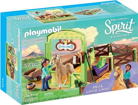 Playmobil Spirit (9479). Pru e La Stalla di Chica Linda - 4