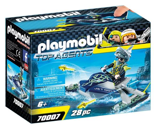 Playmobil Top Agents IV (70007). Moto d'Acqua