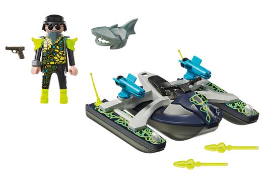 Playmobil Top Agents IV (70007). Moto d'Acqua - 3