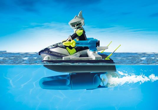 Playmobil Top Agents IV (70007). Moto d'Acqua - 5