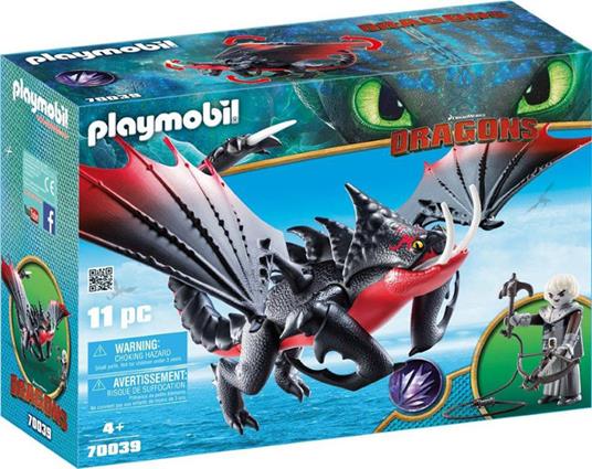 Playmobil Dragons (70039). Pinzamortale & Grimmel - Playmobil - Playmobil Dragon  Trainer - Generici - Giocattoli | IBS