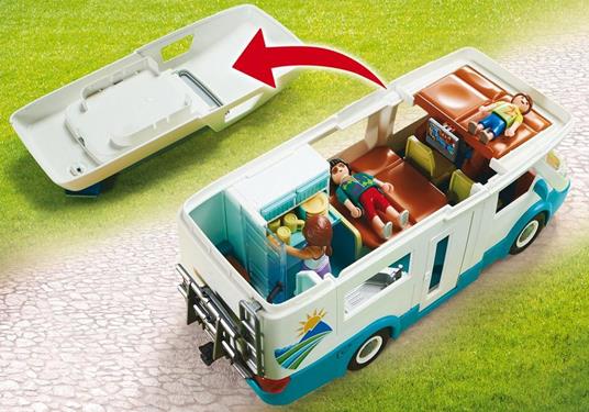 Playmobil 70088 Camper con famiglia in vacanza - 9