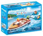 Playmobil Camping (70091). Motoscafo con Gommoni