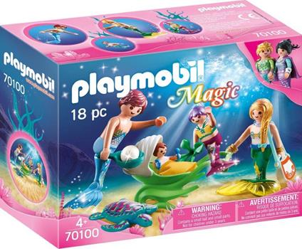 Playmobil Magico Mondo delle Sirene (70100). Famiglia di Sirenetti