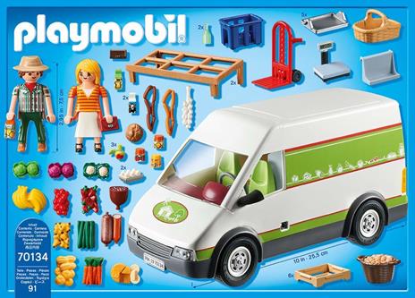 Playmobil Fattoria (70134). Furgone Mercato Bio - 3