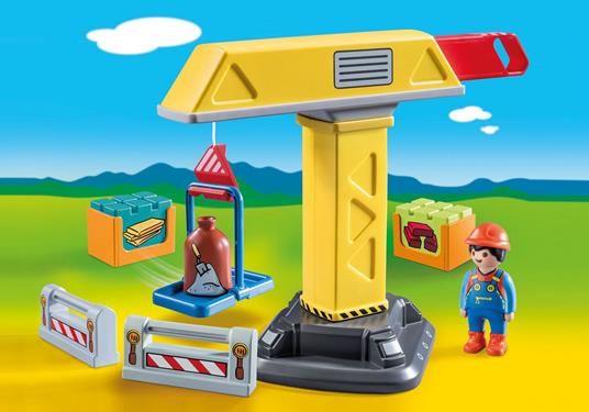 Playmobil 1. 2. 3 (70165). Gru con Operaio 1. 2. 3