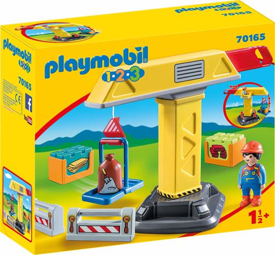 Playmobil 1. 2. 3 (70165). Gru con Operaio 1. 2. 3 - 2