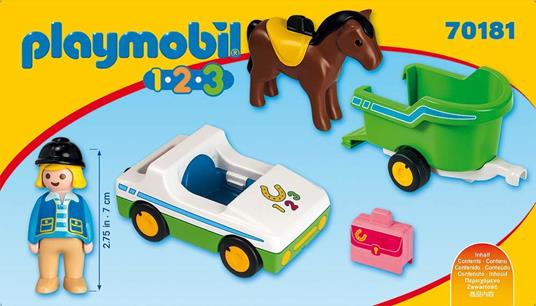 Playmobil 70181 Auto con trasporto cavalli 1.2.3 - 4