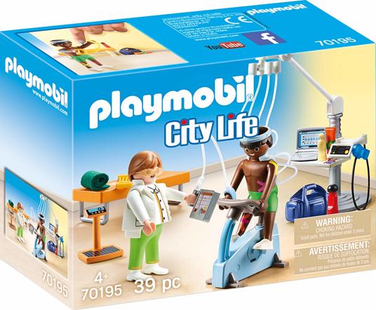 Playmobil Grande Ospedale (70195). Fisioterapista - Playmobil - Playmobil  City Life - Generici - Giocattoli | IBS