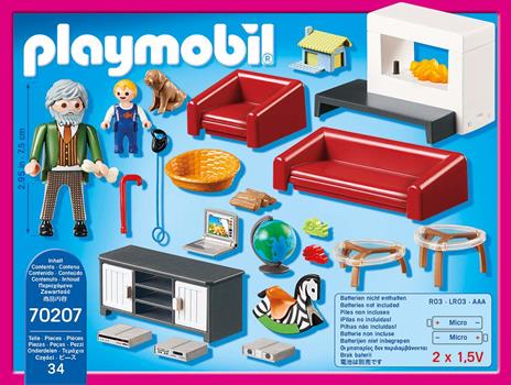 Playmobil 70207 Soggiorno con camino - 4