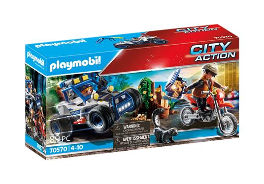 Playmobil 70570 Quad della polizia con ladro - 2