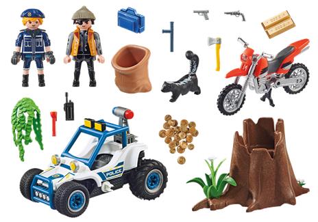 Playmobil 70570 Quad della polizia con ladro - 4