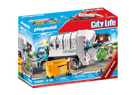 Playmobil 70885 Camion smaltimento rifiuti con lampeggiante - 2