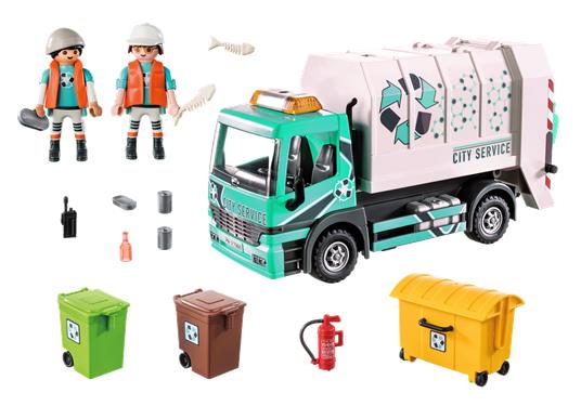 Playmobil 70885 Camion smaltimento rifiuti con lampeggiante - 3