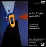 Messa in Mi minore - Libera Me, Domine / Requiem in Mi bemolle - CD Audio di Anton Bruckner,Joseph Gabriel Rheinberger