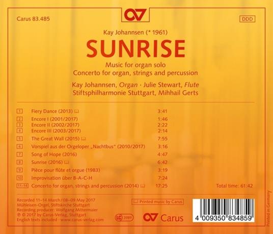 Sunrise - CD Audio di Kay Johannsen - 2