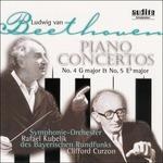 Concerti per pianoforte n.4, n.5 - CD Audio di Ludwig van Beethoven,Clifford Curzon,Rafael Kubelik,Orchestra Sinfonica della Radio Bavarese