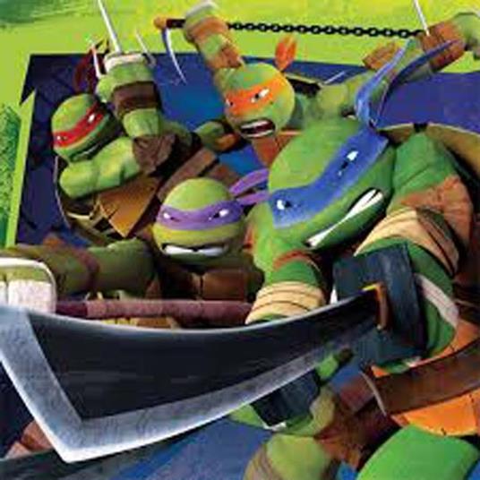 Set 20 Tovaglioli Carta Doppio Velo Teenage Mutant Ninja Turtles - 2
