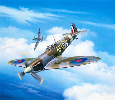 Spitfire Mk Iia Plastic Kit 1:72 Model Rv03953 - 2