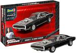 Revell 07693 Fast & Furious Dominics 1970 Dodge Charger, modello auto in scala 1:25 con la famosa serie di pellicole, 21,6 cm fedele all'originale modellino per professionisti, non verniciato