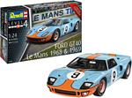 Revell- Vell 07696 Ford GT 40 Le Mans 1968 Limited Edition Model Kit 1:24 Scale 07696-Kit Modello Edizione Limitata Scala, Colore Non Laccato