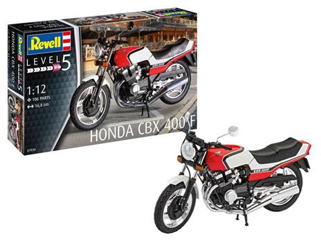 Honda Cbx 400 F Motorbike Plastic Kit 1:12 Model Rv07939 - 2