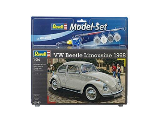Modellino 1/24 Model Set Vw Beetle Limousine 68 Revell - 3