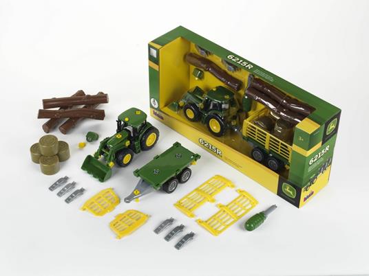 John Deere. Trattore Con Carro Per Il Legno E Il Fieno - 3