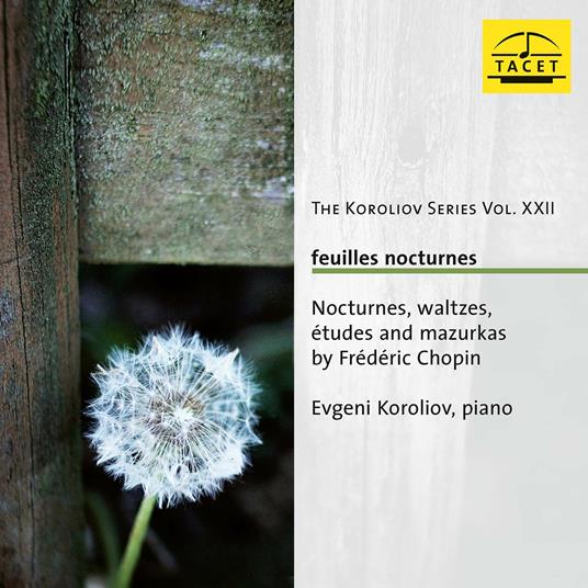 Feuilles Nocturnes - CD Audio di Frederic Chopin