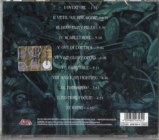 Vain Glory Opera - CD Audio di Edguy - 2