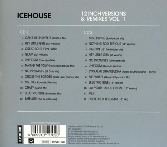 12 Inches 1 - CD Audio di Icehouse - 2