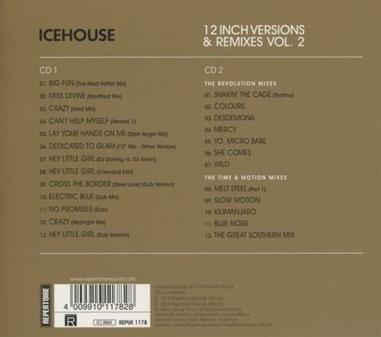 12 Inches 2 - CD Audio di Icehouse - 2