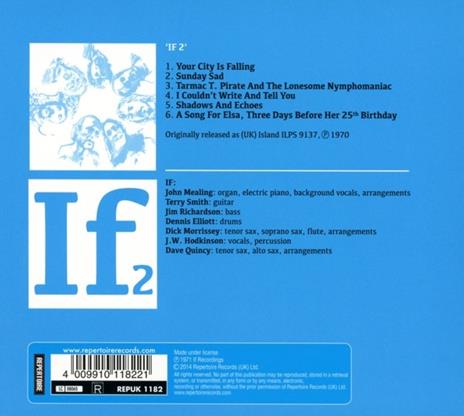 If 2 (Digipack) - CD Audio di If - 2