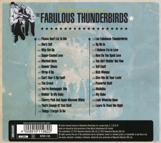 Bad & Best of (Digipack) - CD Audio di Fabulous Thunderbirds - 2