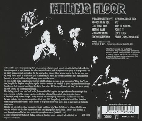 Killing Floor - CD Audio di Killing Floor - 2
