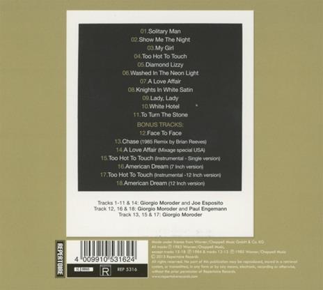 Solitary Men - CD Audio di Giorgio Moroder,Joe Esposito - 2