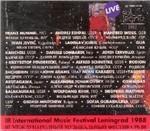 III Leningrad International Festival 1988 - CD Audio