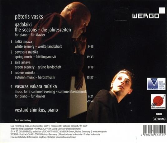 Le stagioni - CD Audio di Peteris Vasks - 2