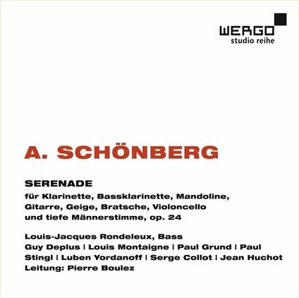 Serenade Op.24 - CD Audio di Arnold Schönberg