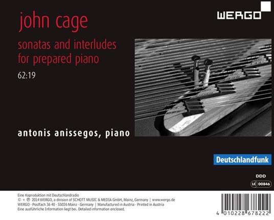 Sonate and Interludes - CD Audio di John Cage - 2