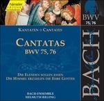Cantate BWV75, BWV76 - CD Audio di Johann Sebastian Bach,Bach Ensemble,Helmuth Rilling