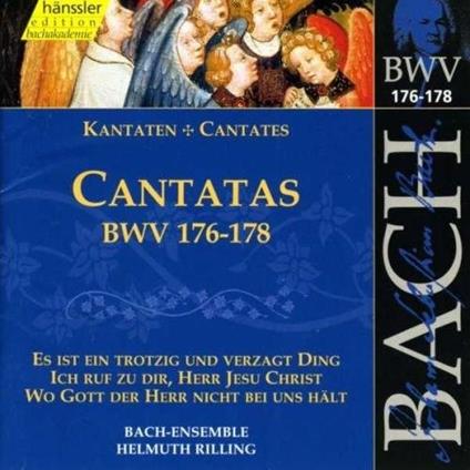 Cantate BWV176, BWV177, BWV178 - CD Audio di Johann Sebastian Bach,Bach Ensemble,Helmuth Rilling