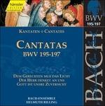 Cantate BWV195, BWV196, BWV197 - CD Audio di Johann Sebastian Bach,Bach Ensemble,Helmuth Rilling