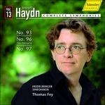 Sinfonie n.93, n.96, n.97 - CD Audio di Franz Joseph Haydn,Thomas Fey,Orchestra Sinfonica di Heidelberg