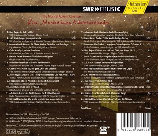Calendario musicale dell'Avvento 2014 - CD Audio - 2